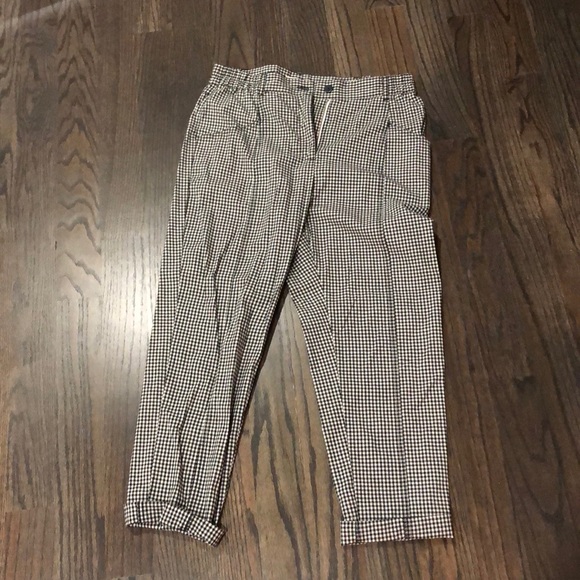 Urban Outfitters Black and White Checked Pants - Picture 1 of 4